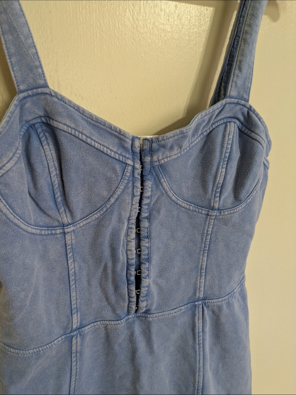 Free People Light Blue Denim Bustier Mini - Picture 3 of 3